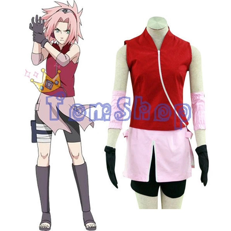 Полный комбинированный костюм для косплея из японского аниме Наруто (топы + шорты