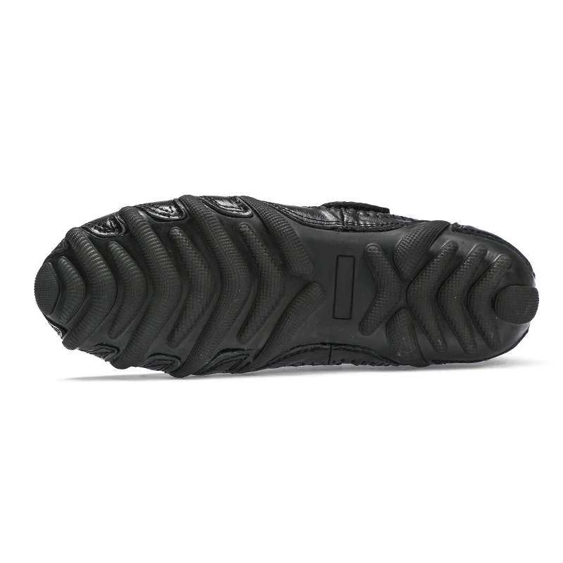 Brand Men Casual Shoes Loafers Spring and Autumn Moccasins Genuine Leather Men's Flats Rough Texture | Обувь