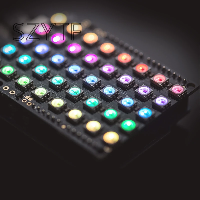 40 бит RGB светодиодный WS2812 пикселей матричный щит FZ1596 | Электронные компоненты и