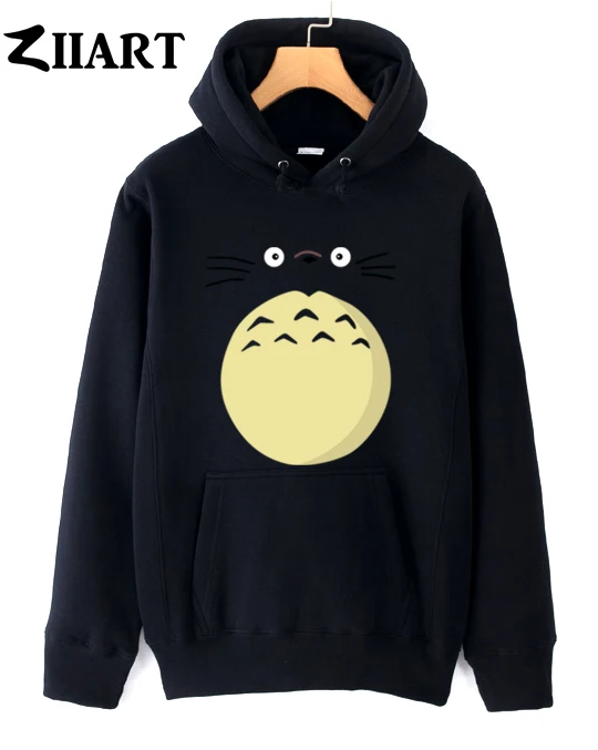 Мужская Флисовая Толстовка с рисунком из мультфильма Мой сосед Тоторо на