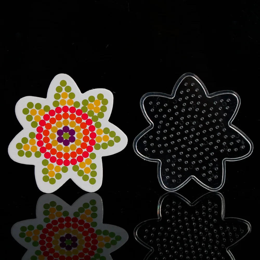 Пластиковые Pegboard для детей рукоделия Хама бисер сделай сам с бумажной карточкой