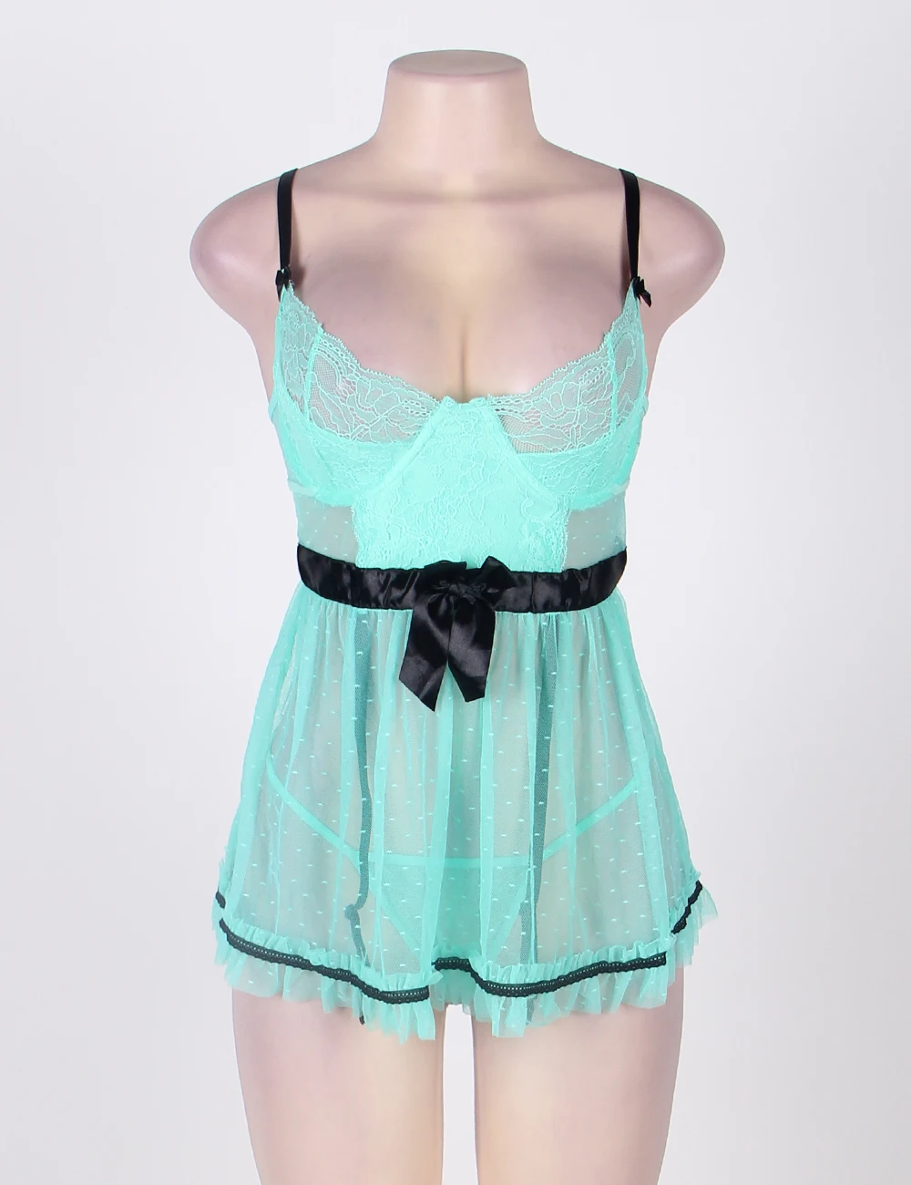 Comeondear Sous Vetement Femme, сексуальный, с узором в горошек, Nuisette Grande Taille, сексуальный RJ80198, экзотический, сексуальный, магазин размера плюс, Seksi Babydoll