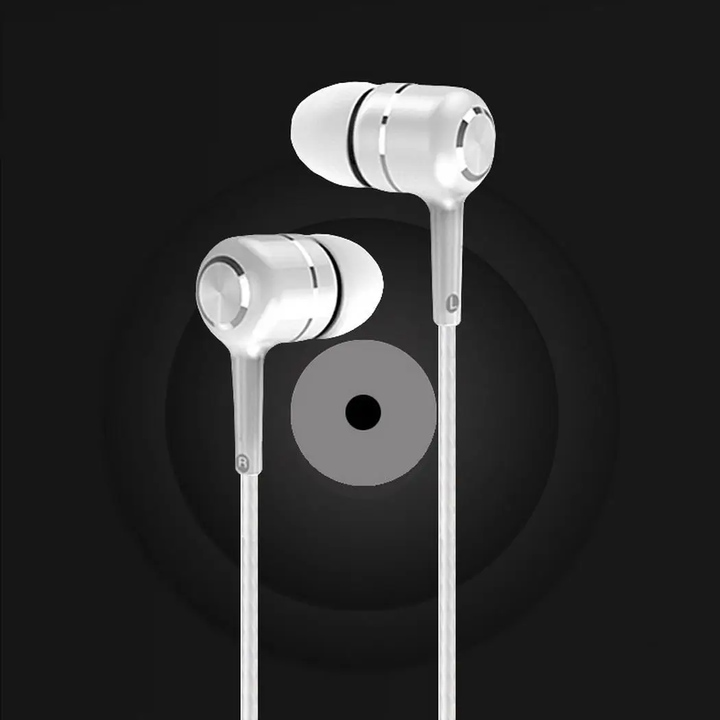 Универсальные спортивные наушники HIFI Проводные супер бас красочные с микрофоном
