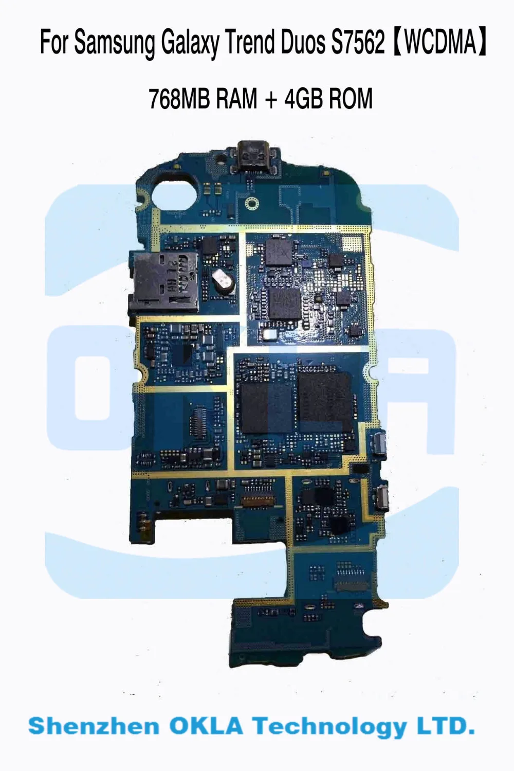 1 шт. для samsung Galaxy Trend Duos S7562 768 МБ ram 4G rom WCDMA Материнская плата логическая плата замена используется