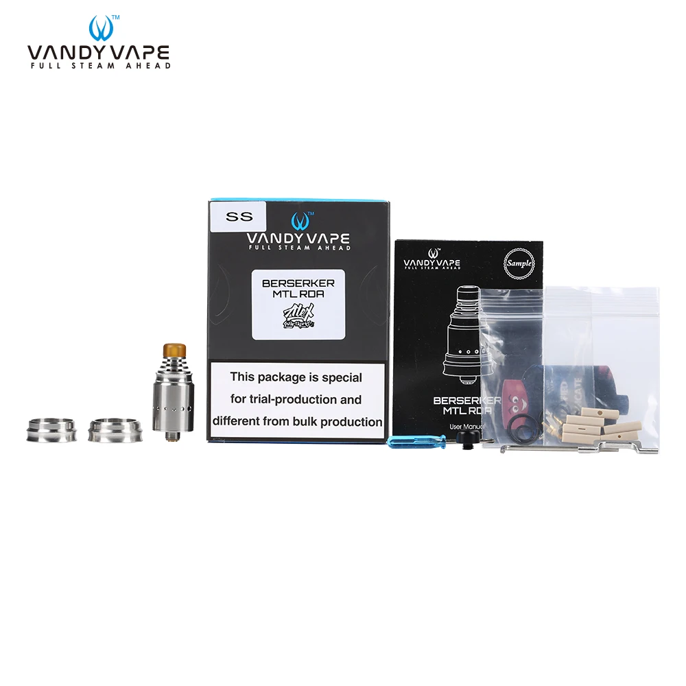 Оригинальный Vandy Vape Berserker MTL RDA распылитель для электронной сигареты резервуар
