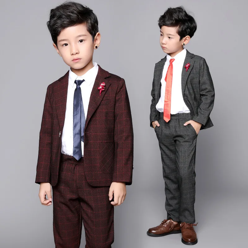 Формальный костюм для мальчиков на свадьбу выпускной вечерние костюмы с цветами