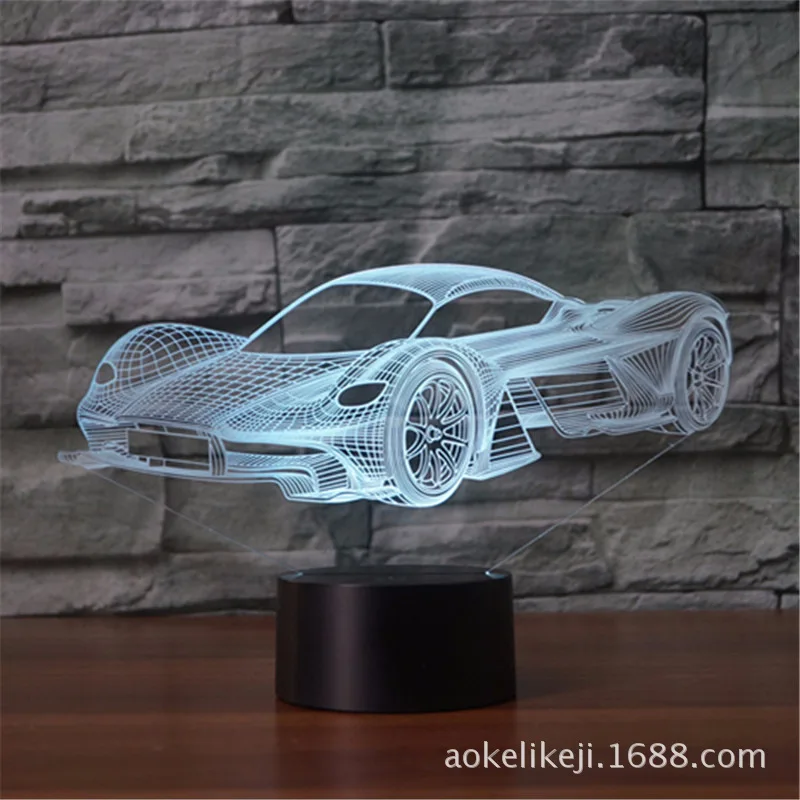 Новая модель автомобиля спортивный автомобиль ночник настольная лампа USB