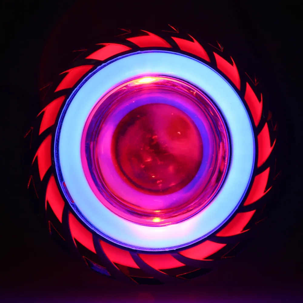 Фара мотоциклетная круглая ангельские глазки 30 вт 8000 к|motorcycle headlight|angel eye motorcycle