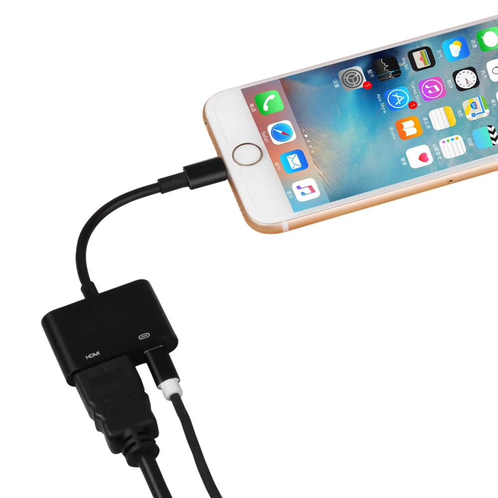 AV HDMI HDTV TV цифровой кабель адаптер для iPhone 6 7 plus аудио видео конвертировать 8 X iPad |