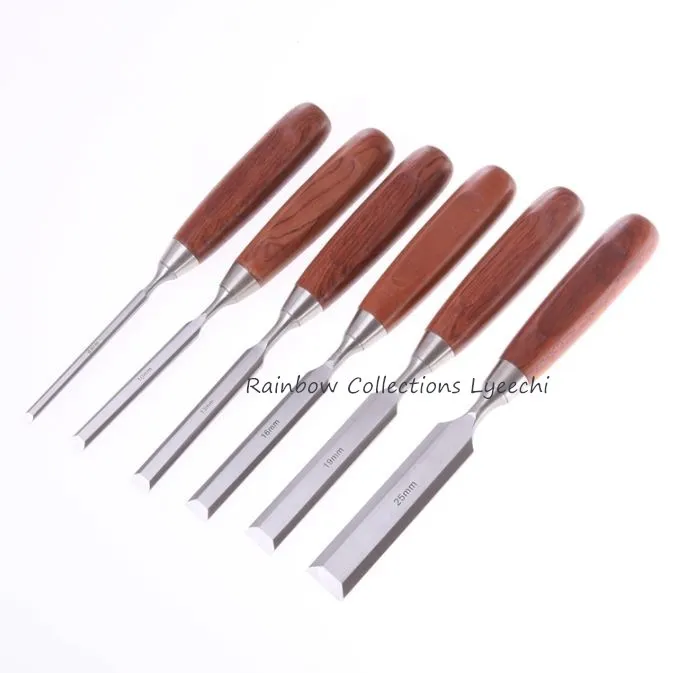 Набор инструментов для резьбы по дереву из углеродистой стали L:275 мм 6 шт.