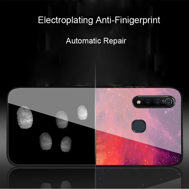 Чехол из закаленного стекла для OnePlus 7 Pro силиконовая Мягкая задняя крышка чехол