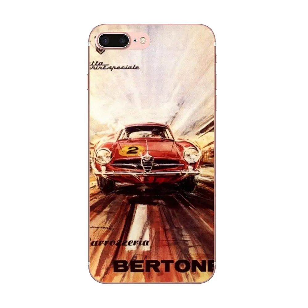 Суперкар для Alfa Romeo Логотип Xiaomi Redmi Note 2 3 3S 4 4A 4X 5 5A 6 6A Pro Plus Мягкий Силиконовый ТПУ