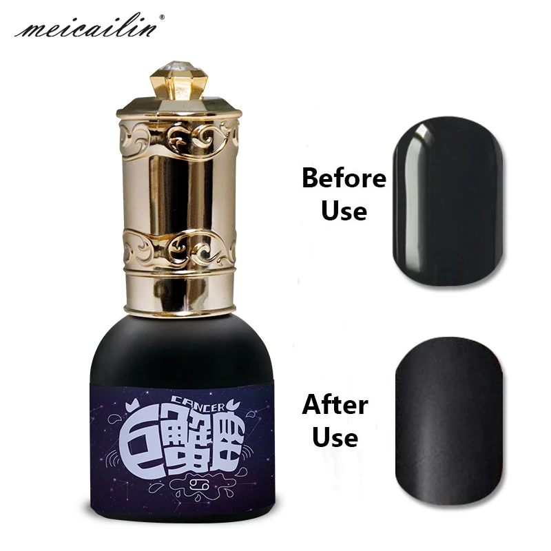 Matte top coat Meicailin серия созвездие, дизайн ногтей, гель для замачивания, УФ led 15 мл, эмаль для ногтей, Гель-лак, гель, гель для полировки ногтей - Цвет: Matte top coat