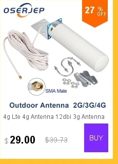 4g наружная антенна 698-2700MHz 12DBi Omni внешняя цилиндрическая антенна с N Female для GSM W-CDMA 2g 3g повторитель сигнала для сотового телефона