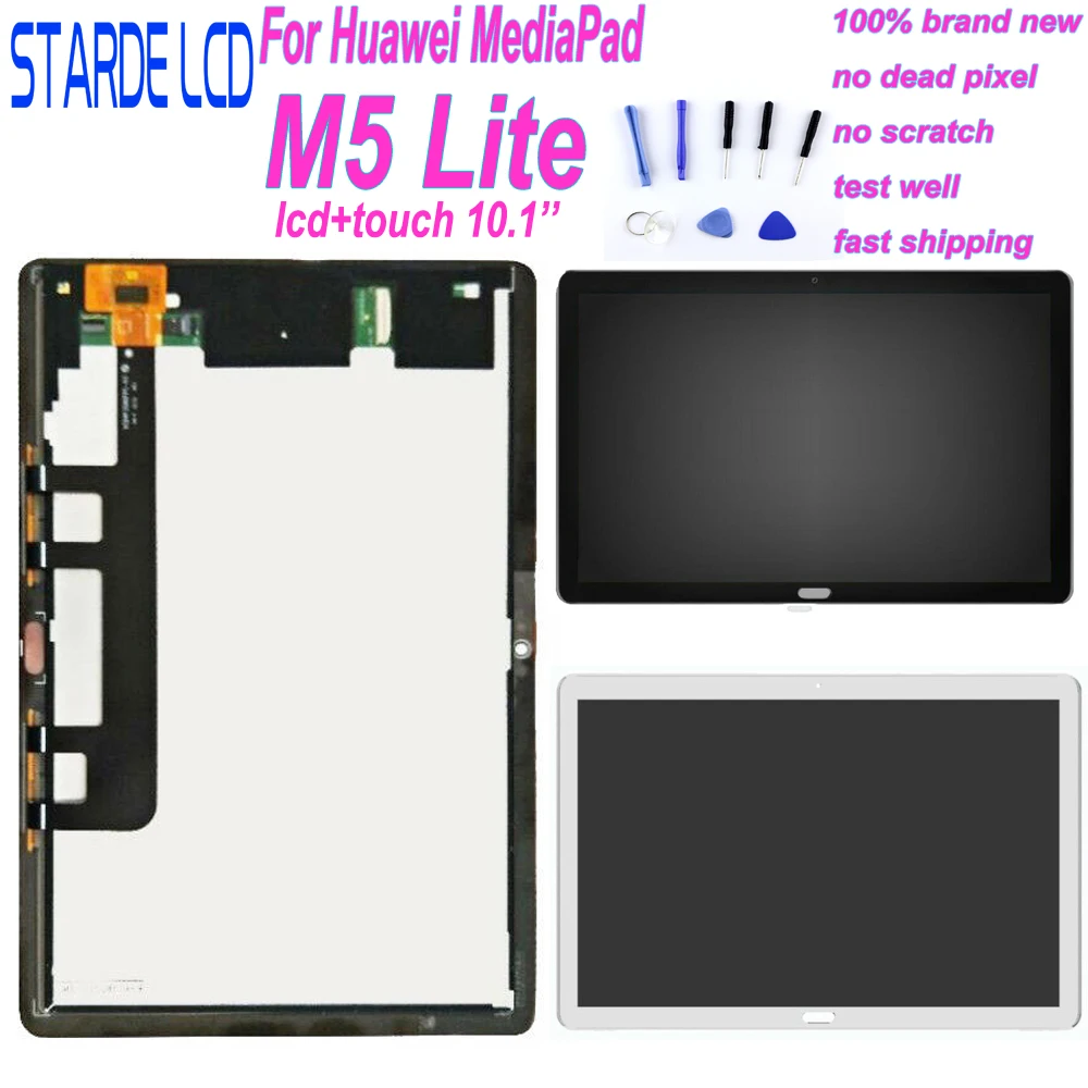 Для Huawei MediaPad M5 Lite LTE 10 BAH2 L09 L09C Bach2 W19C сенсорный экран дигитайзер ЖК дисплей в сборе