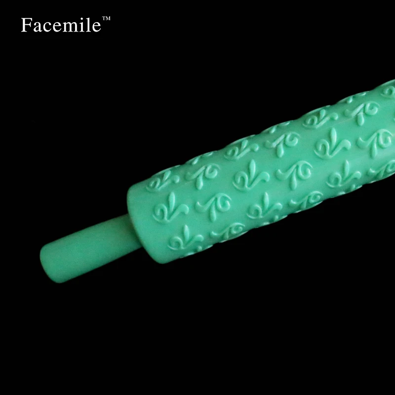 mac new Flower Texture Rolling Pin Dough Embossing Tool Cake Pastry Baking Decorating Kitchen DIY Ribbon Stripe Tool|textured rolling pin|rolling pin