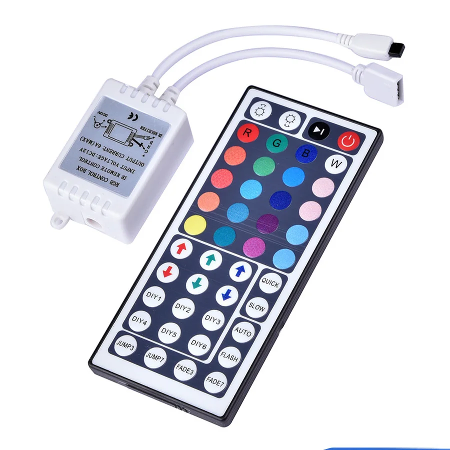 12 В постоянного тока светодиодный RGB СВЕТОДИОДНАЯ лента SMD 2835 5050 контроллер для гибких SMD 5050 2835 RGB светодиодные ленты 44 клавиши ИК-пульт дистанционного управления