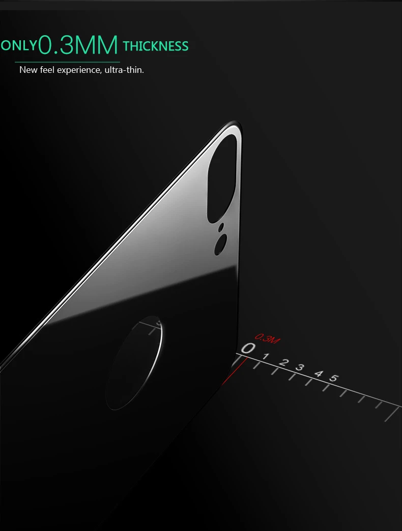 ESVNE 3D Защитная пленка для задней панели, закаленное стекло для iPhone 7 7 Plus, стеклянная задняя пленка, полное покрытие, изогнутые края, твердость 9H
