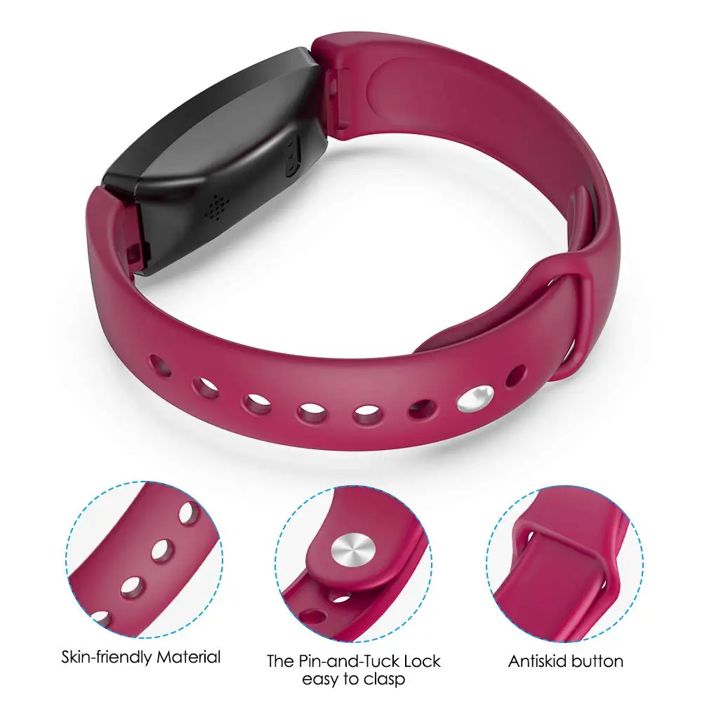 Силиконовый ремешок на запястье для Fitbit Inspire HR Смарт часы Новый спортивный ремень