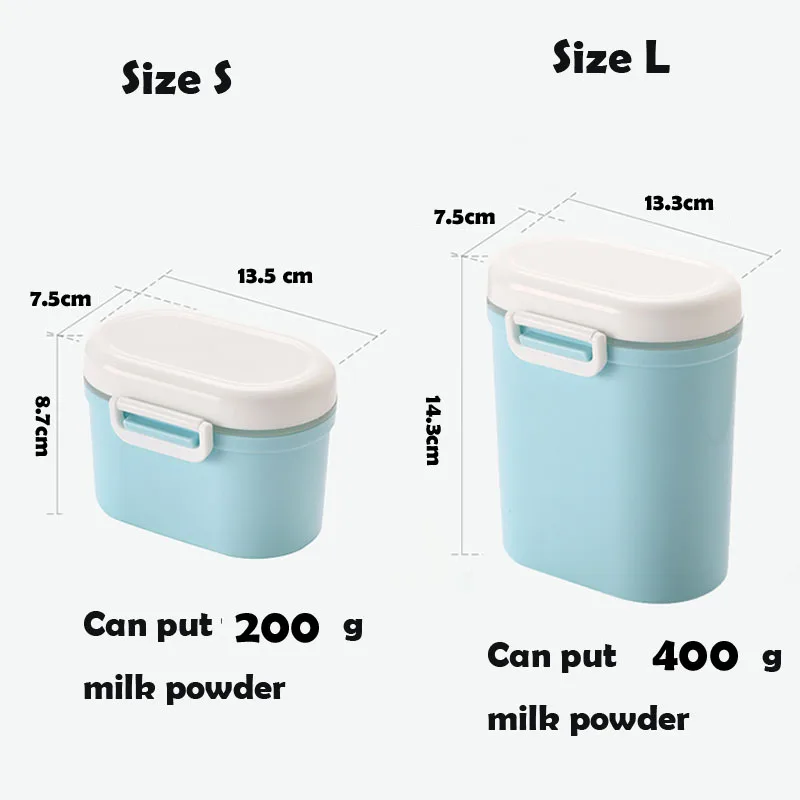Контейнер для детского молока и порошка портативный дозатор хранения пищевых