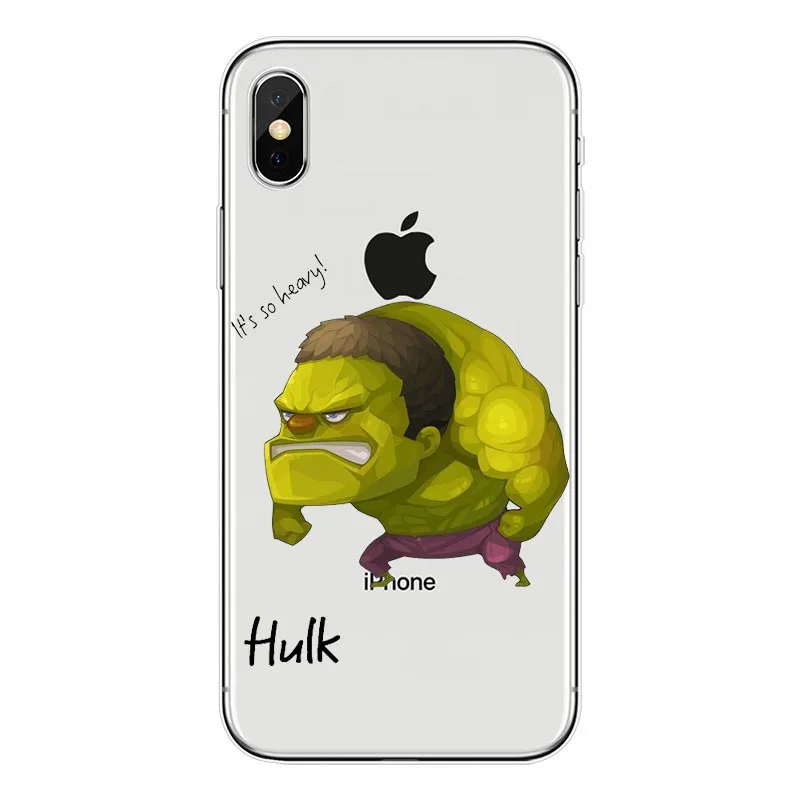 Человек-паук Железный человек Мстители телефонные чехлы для IPhone 6 6 S Plus 7 7 Plus 8 8 Plus X супер герой силиконовый мягкий чехол