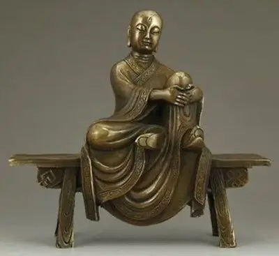 Нежный Китайский Бронзовый Статут Тан сюанцан на кто|statut| |
