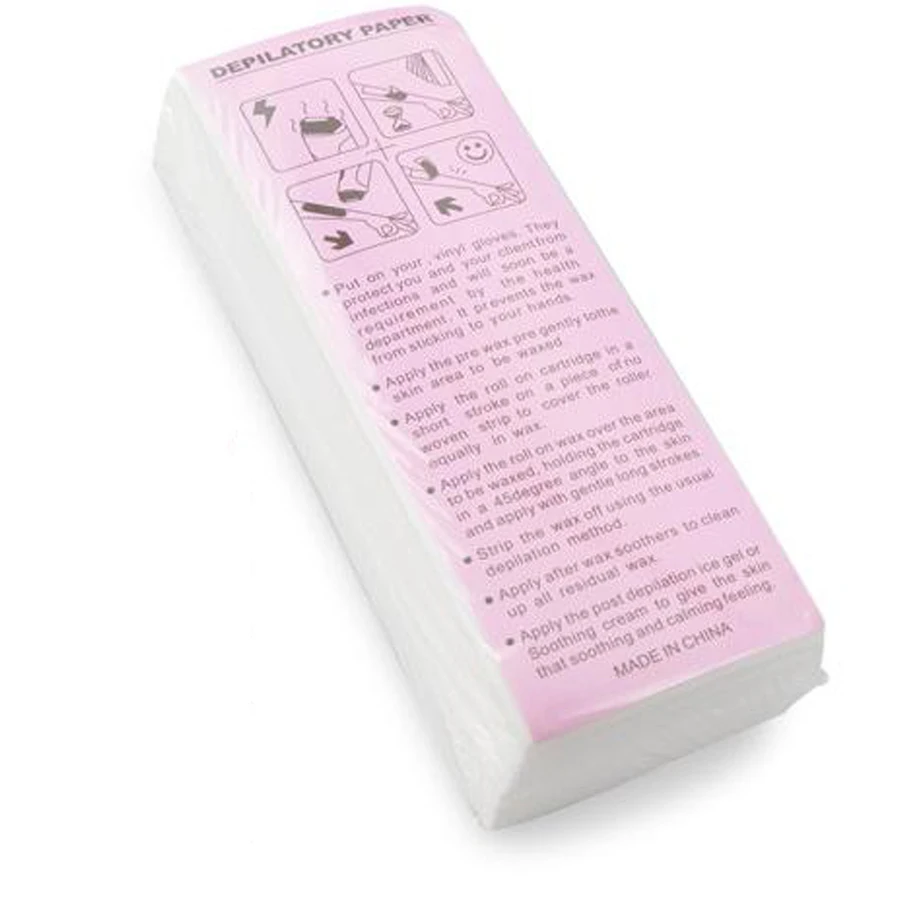100 шт. бумага для удаления волос нетканый эпилятор восковая полоска рулон бумаги