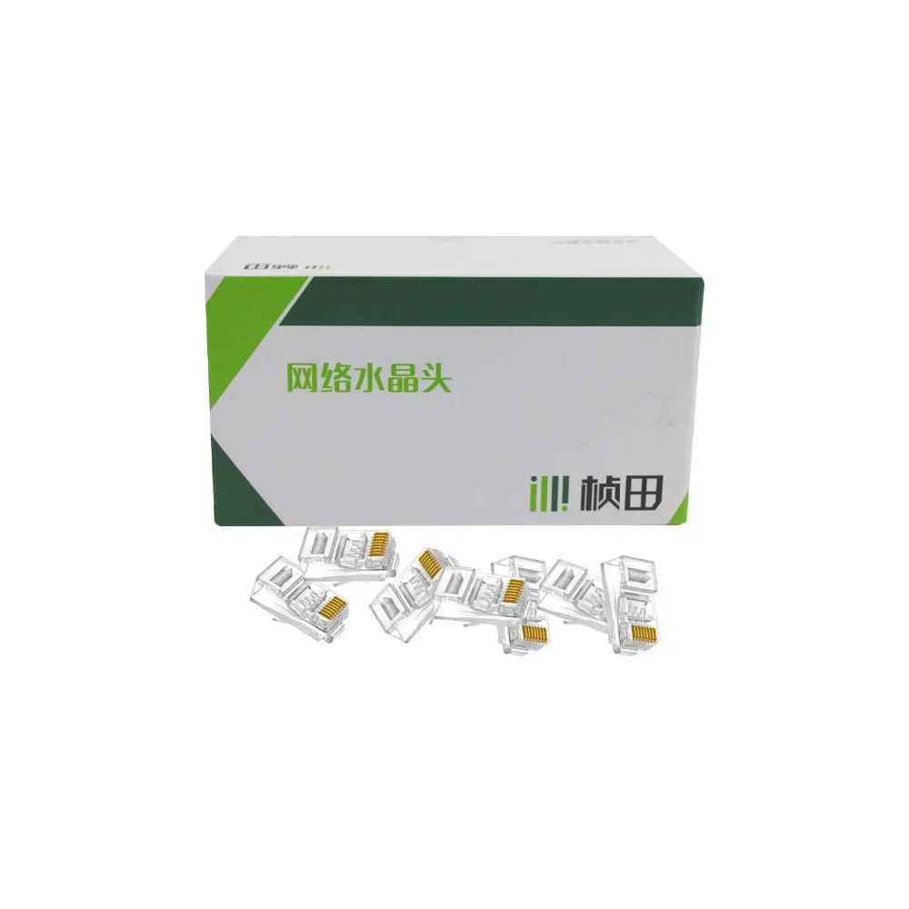CAT6e Gold-plated high quality 100pcs rj45 connector plug | Безопасность и защита