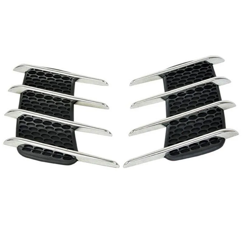 

1 Pair Car Auto Side Door Shark Gill Simulation Air Flow Vent Fender Decoration Durable Sticker TD326