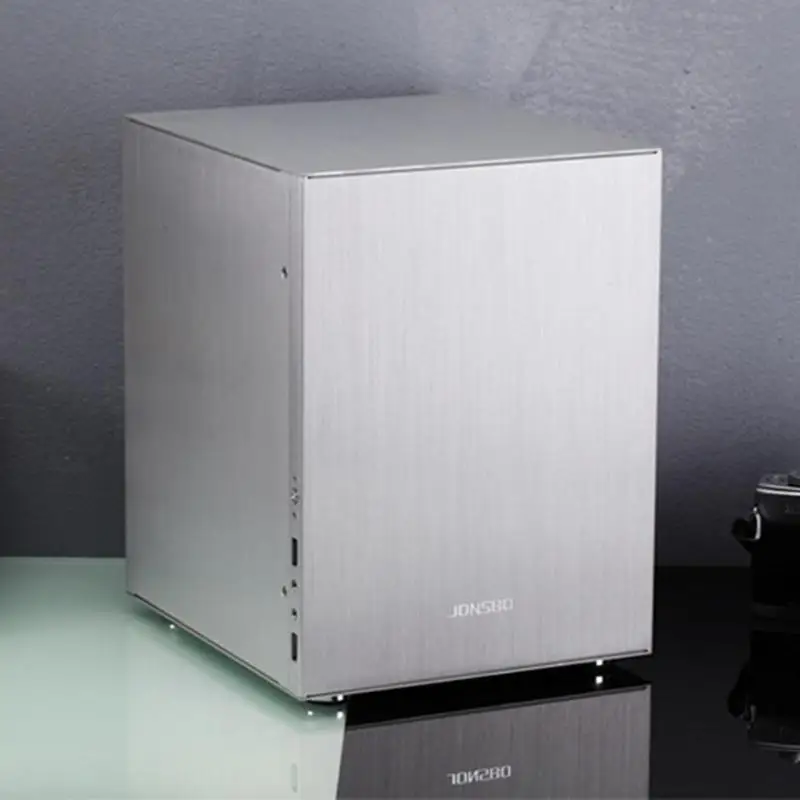 Jonsbo C2 Mini ITX чехол алюминиевый чехол для компьютера настольный ПК Шасси для Mini ITX/Micro-ATX для 170*170 мм/245*215 мм материнская плата
