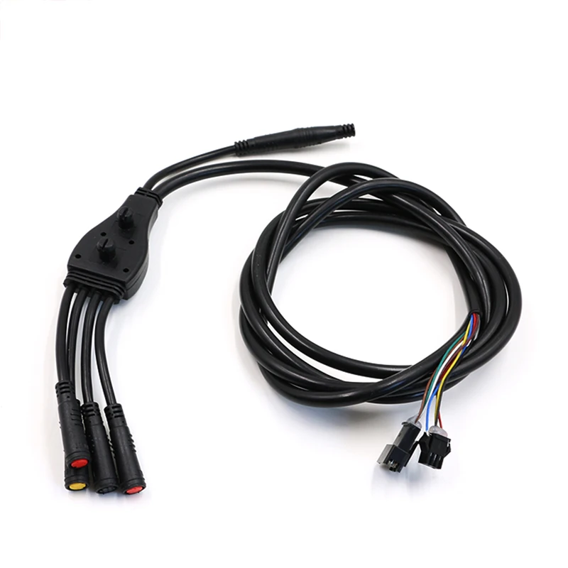 Черный водонепроницаемый основной кабель JS для электрического велосипеда