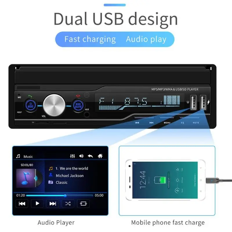 T100 7 дюймов Автомобильный стерео MP5 плеер RDS FM AM радио Bluetooth USB AUX головное устройство Автомобильный видео плеер Автомобильный mp4,mp5 Высокое качество