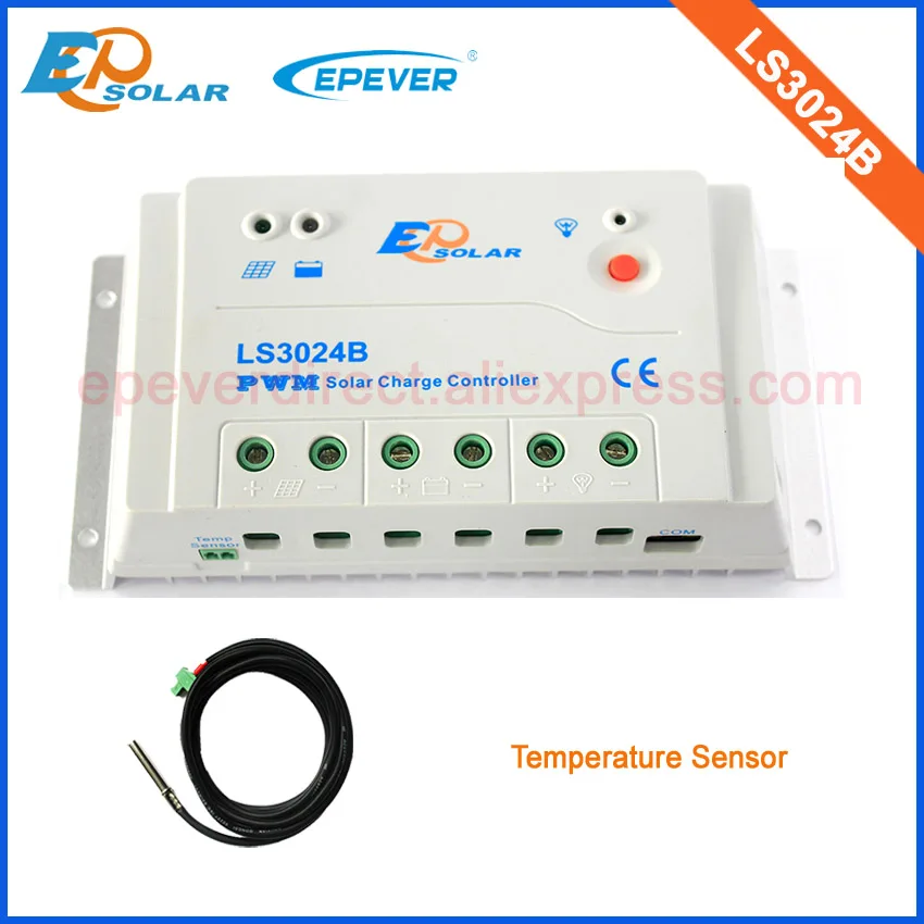 

24V 30A pwm solar controller 12V battery charger regulator EPEVER LS3024B 30amps New LandStar series temperature sensor