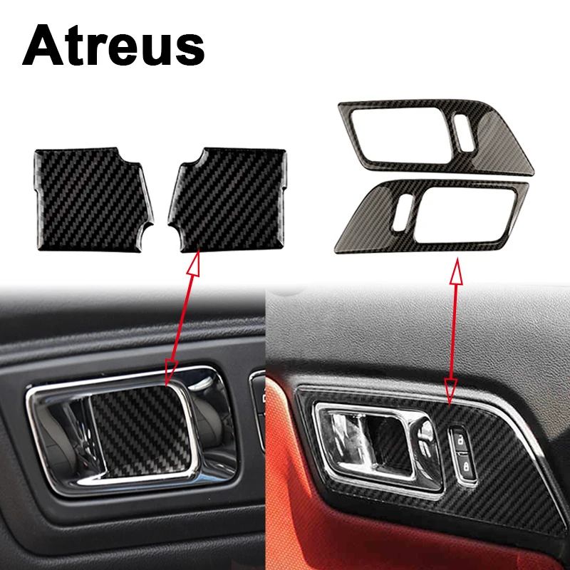 Автомобильные карбоновые наклейки Atreus 2 шт./компл. для Ford Mustang 2015 2016 2017 GT500 GT 350