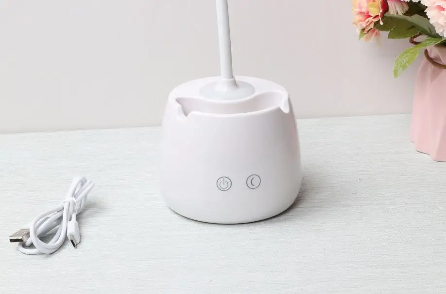 Светодиодный настольная лампа ручка держатель USB Перезаряжаемые Регулируемая