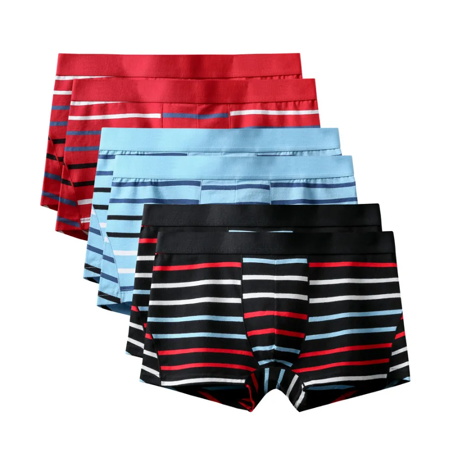 6Pcs A1473 Mix B32 6 шт./лот модные большие Размеры шорты-боксеры для мужчин трусы мужские трусы-боксеры из толстого хлопка мужские шорты Боксеры Нижнее белье скольжения боксер 3XL - Цвет: 6Pcs A1473 Mix B32