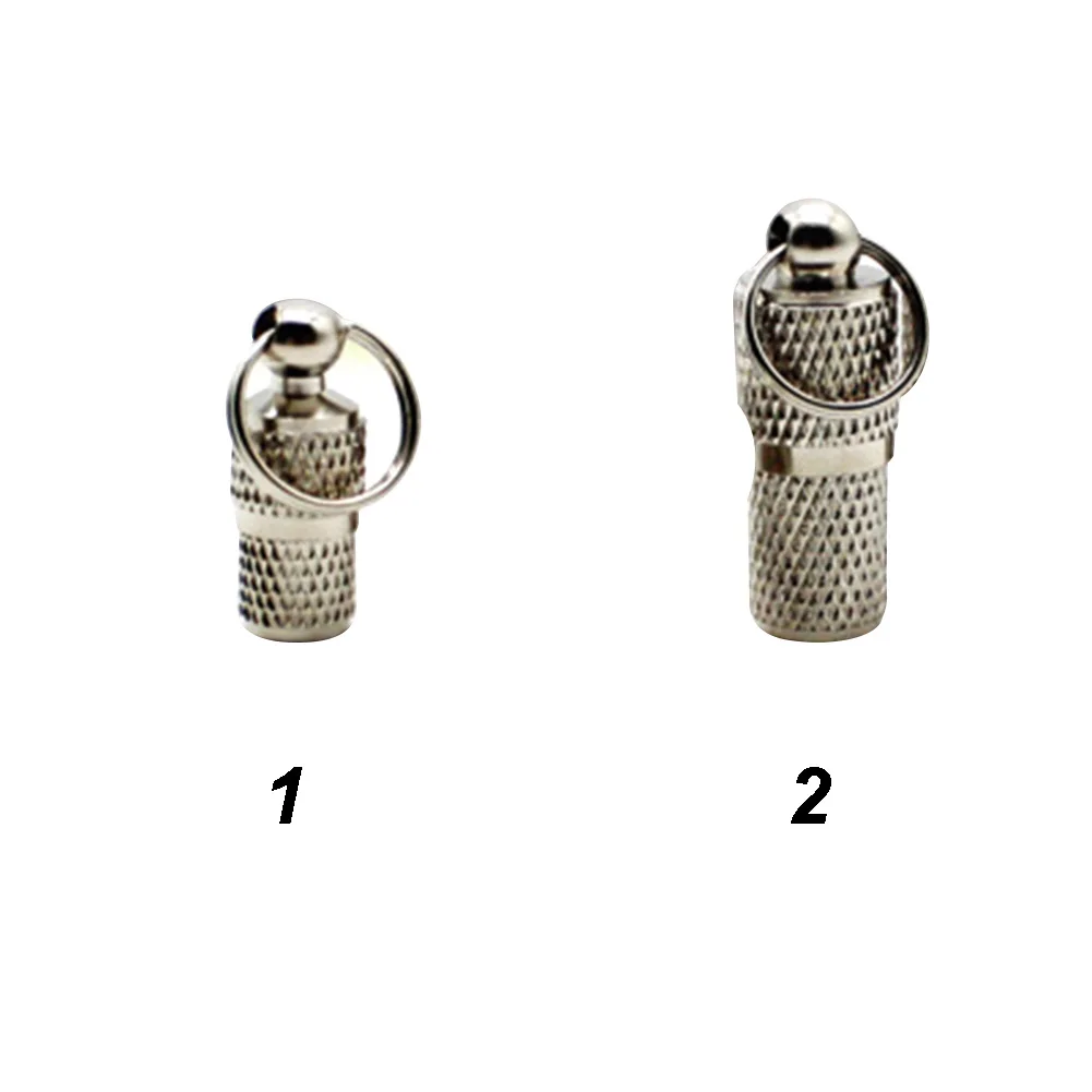 2 Pcs Dog Cat Silver Barrel Tube Address Label Storage Mini Metal Pet Id Tag Anti Lost Collar | Дом и сад