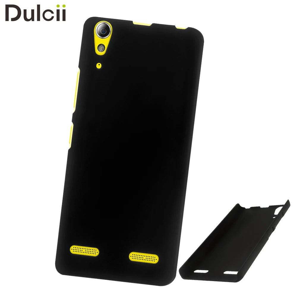 DULCII for Lenovo A6010 Case Rubberized Hard PC Celular A6000 Plus Cover Capa Black |