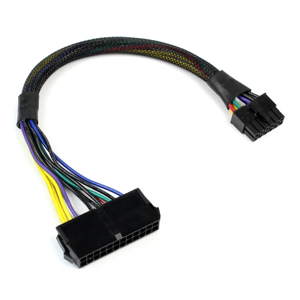 Кабель питания шнур 18AWG провод ATX 24 контакта на 12 контактов Адаптерный кабель для