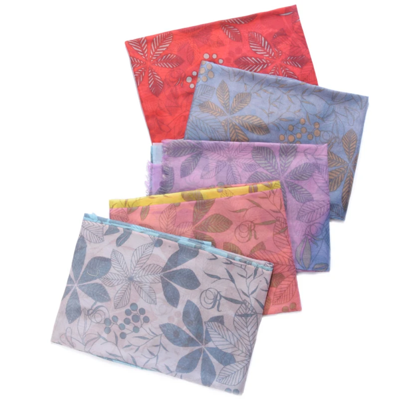 2017 Мода Осень Зима Марка Цветы Саржа Печатных Кашемировые Шали Нескольких Цветов