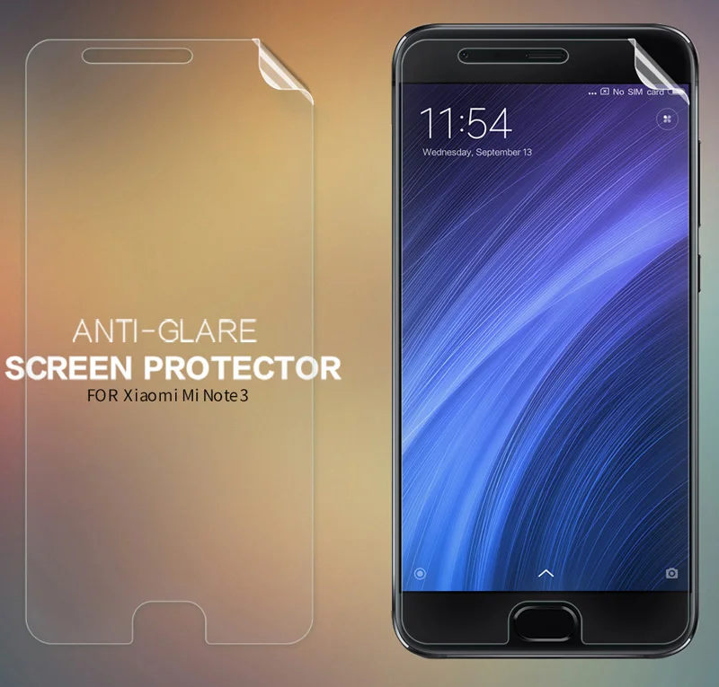 Nillkin Передняя + задняя прозрачная защитная пленка HD для Xiaomi Mi Note 3 мягкая матовая