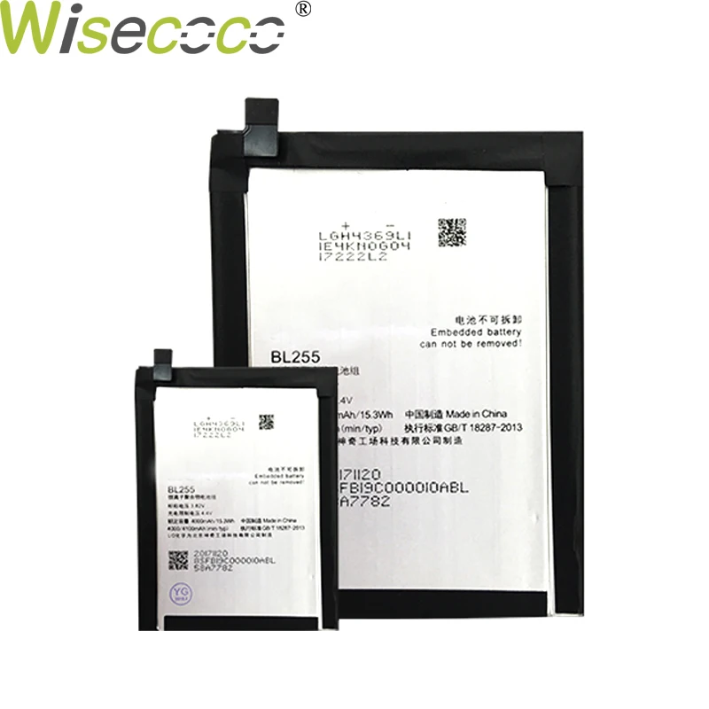 WISECOCO 5300 мАч BL255 батарея для мобильного телефона lenovo ZUK Z1 новейшее производство высокое качество батарея+ номер отслеживания