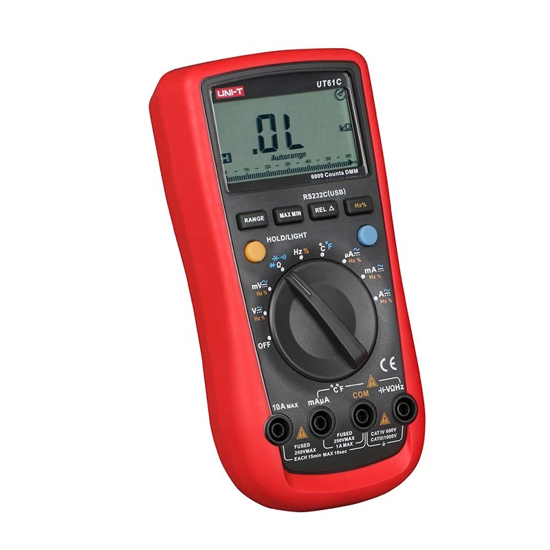 Цифровой мультиметр UNI T UT61C автоматический измеритель переменного/постоянного
