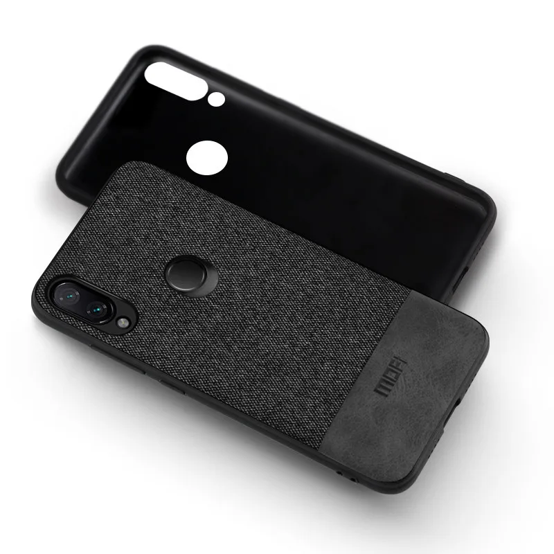 black with gray Чехол для xiaomi redmi note 7, задняя крышка note7, силиконовый защитный чехол, чехол для redmi note 7 pro - Цвет: black with gray