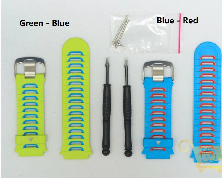 Green x Blue 2 Set Велосипедный секундомер Garmin Forerunner 920XT спортивные часы сменный ремешок черный/красный/синий/зеленый ремешок для часов запасные части - Цвет: Green x Blue 2 Set