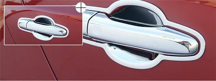 Хромированная наружная дверная ручка декоративная рамка для Volvo S60 V40 V60 XC60 Автомобильная Дверная ручка Защитная крышка наклейки блестки