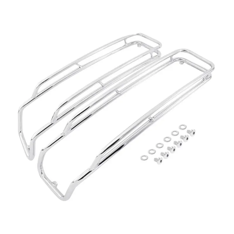 

Motorcycle Saddlebags Lid Top Rail Guard For Harley Touring Street Electra Glide Road King 94-13