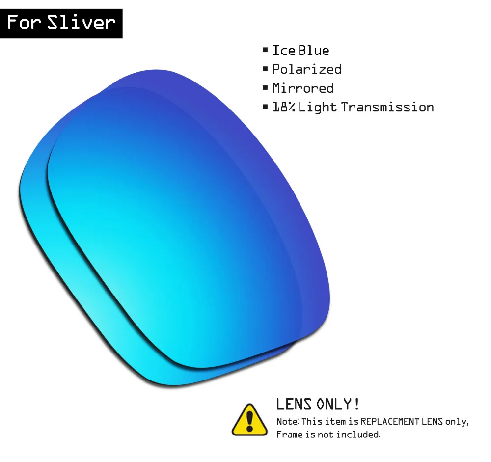 Поляризованные солнцезащитные очки SmartVLT Сменные линзы для Oakley Sliver Ice Blue|Очки