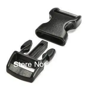 Новое Прибытие 10 Шт./пакет Черный Контурные Сторона Выпуска Пластиковые Пряжки