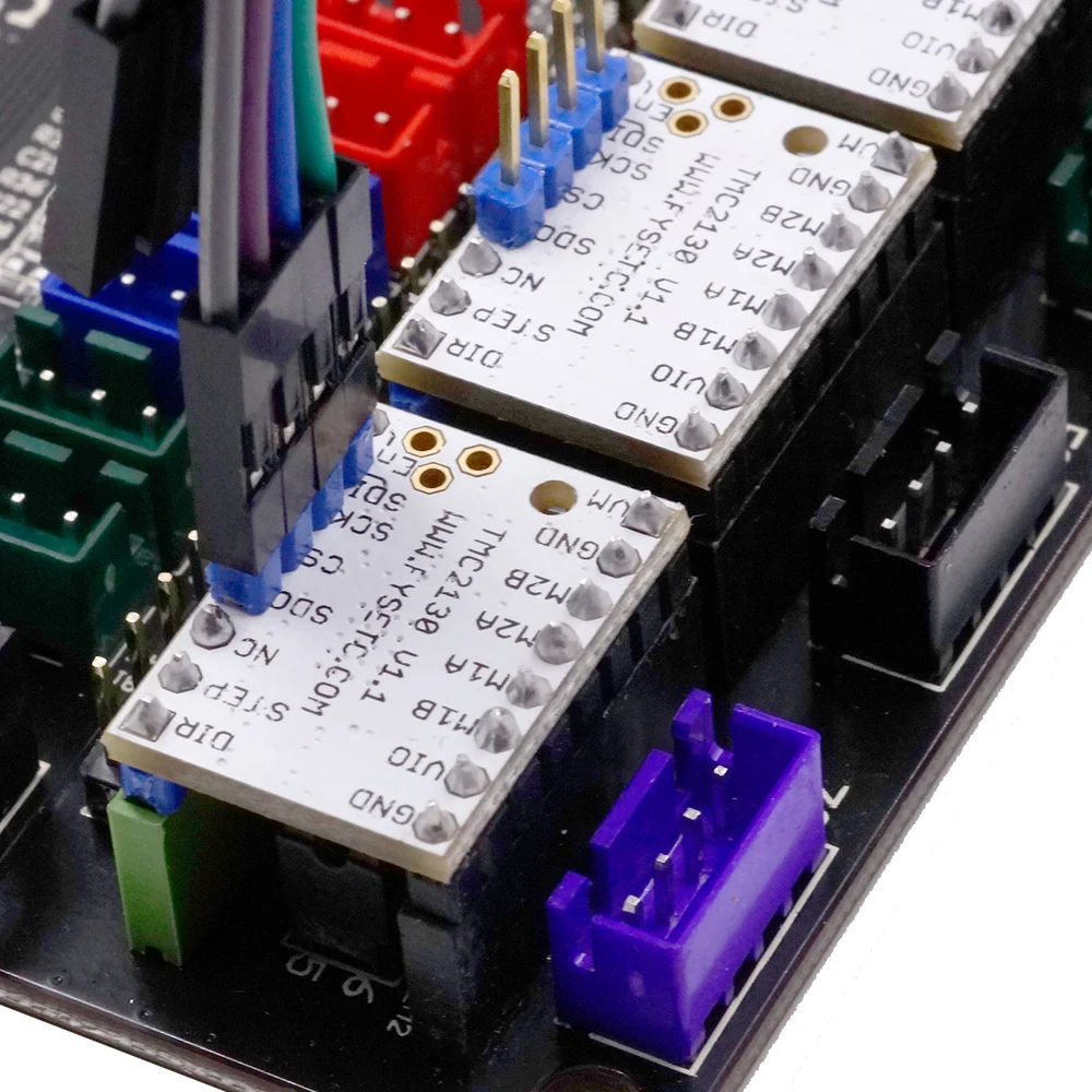5X TMC2130 V1.1 для SPI функция Stepstick шаговый двигатель драйвер с теплоотвода ультра-бесшумный против TMC2100 TMC2208 TMC2130 V1.0